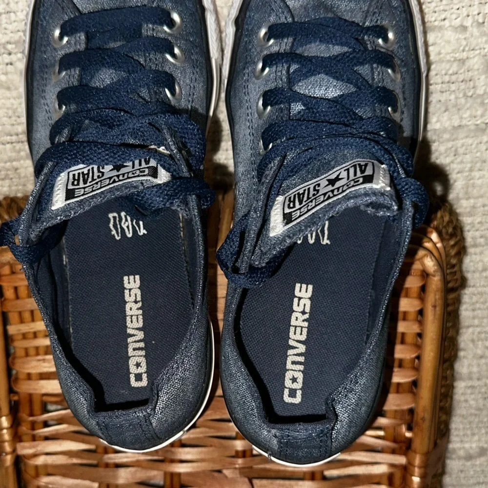 UEC Converse Big Kid All Star CT OX 545029F Washed Denim Sneaker Sz Y/5.5=W/7.5